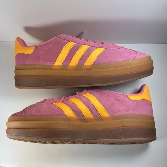 Adidas Gazelle Bold Bliss Pink Spark Women's Size 9.5 Suede Leather Sneakers - Picture 8 of 12